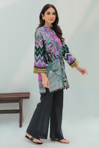 1 Piece - Embroidered Digital Printed Slub Khaddar Top P0203