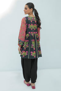 1 Piece - Embroidered Digital Printed Slub Khaddar Top P0204