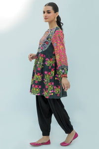 1 Piece - Embroidered Digital Printed Slub Khaddar Top P0204