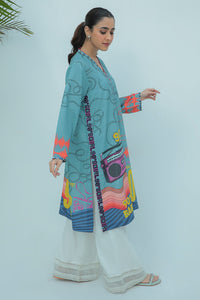 1 Piece - Digital Printed Hybrid Slub Khaddar Shirt P0208