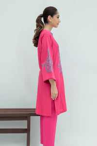 1 Piece  - Dyed Embroidered Supreme Slub Khaddar Shirt P0217