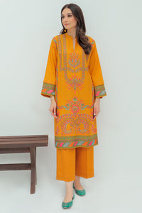1 Piece  - Dyed Embroidered ROD Khaddar Shirt P0223