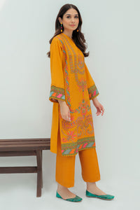 1 Piece  - Dyed Embroidered ROD Khaddar Shirt P0223