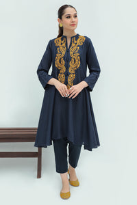 1 Piece  - Dyed Embroidered Cotail Linen Shirt P0225 (SO)