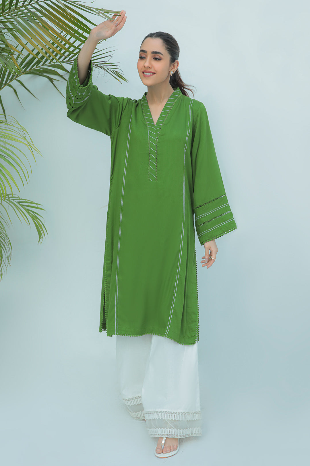 1 Piece  - Dyed Cotail Linen Shirt P0228