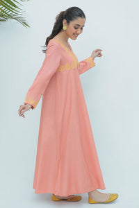 1 Piece  - Dyed Embroidered Supreme Slub Khaddar Shirt P0231