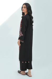 2 Piece  - Dyed Embroidered Slub Khaddar Suit P0245