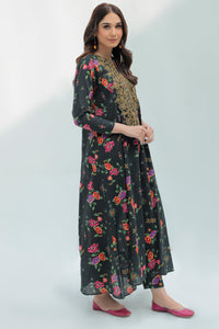 2 Piece - Embroidered Digital Printed Slub Khaddar Suit P0251A