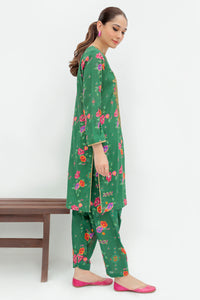 2 Piece - Embroidered Digital Printed Slub Khaddar Suit P0251