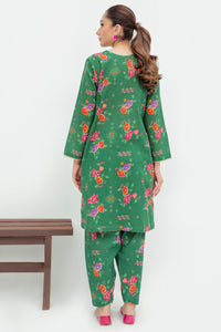2 Piece - Embroidered Digital Printed Slub Khaddar Suit P0251