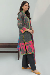 2 Piece - Digital Printed Slub Khaddar Cotton Suit P0258A