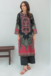 2 Piece - Embroidered Digital Printed Slub Khaddar Suit P0265