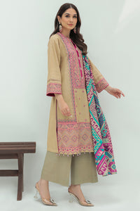 2 Piece - Embroidered Slub Khaddar Suit P0273