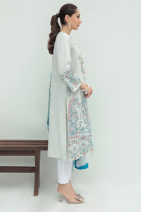 2 Piece - Dyed Embroidered Textured Slub Khaddar Suit P0274