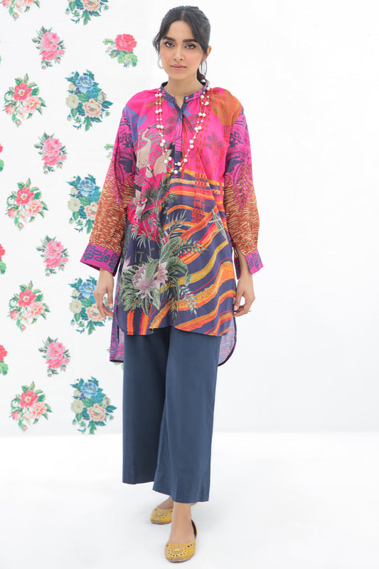 1 Piece - Digital Printed Lawn Shirt P0450