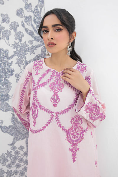1 Piece - Dyed Embroidered Lawn Shirt P0468