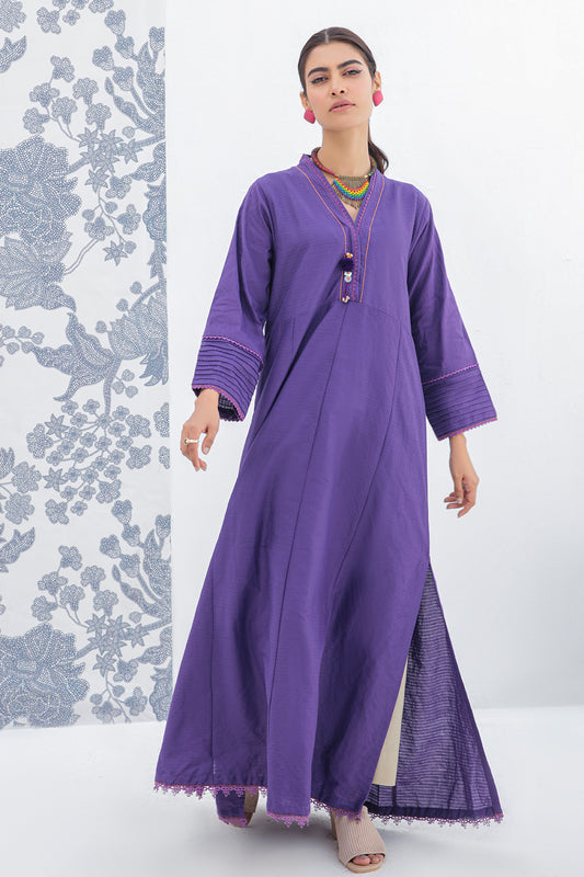 1 Piece - Dyed Needle Lawn Shirt P0483 (SO)