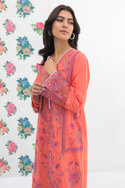 2 Piece - Embroidered Dyed Lawn Suit P0516
