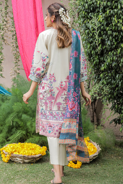 3 Piece - Digital Embroidered Lawn Suit P0526 (SO)