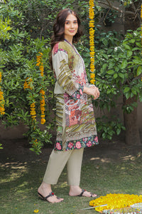 1 Piece - Digital Printed Texture Lawn Shirt P0601 (SO)