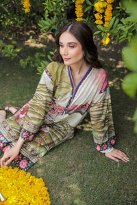 1 Piece - Digital Printed Texture Lawn Shirt P0601 (SO)