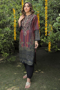 1 Piece - Embroidered Texture Lawn Shirt P0609