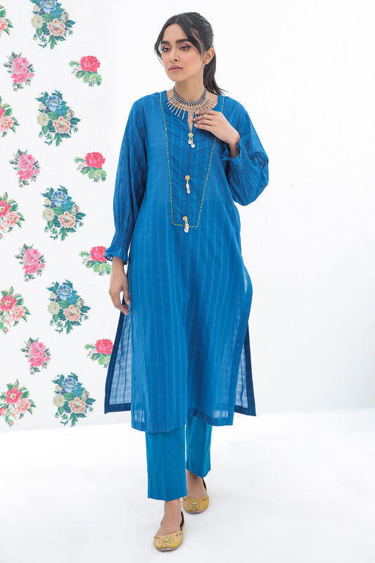 2 Piece - Dyed Lawn Texture Suit P0629