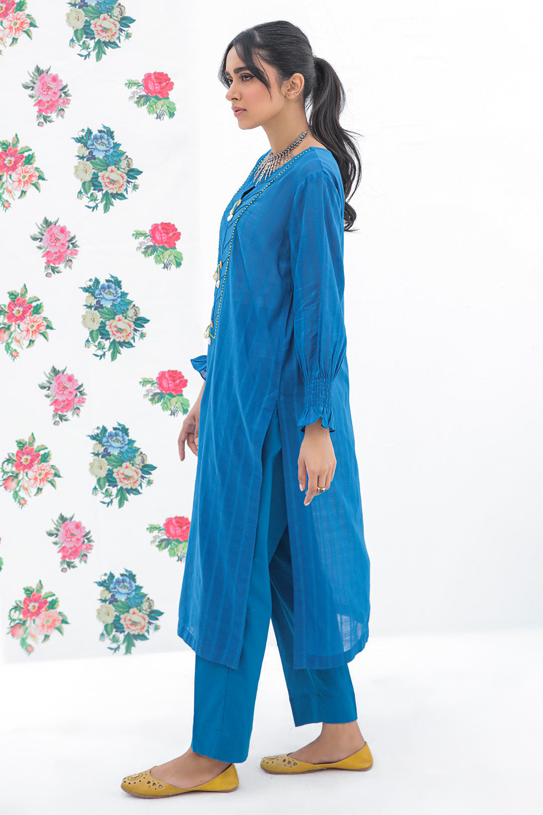 2 Piece - Dyed Lawn Texture Suit P0629