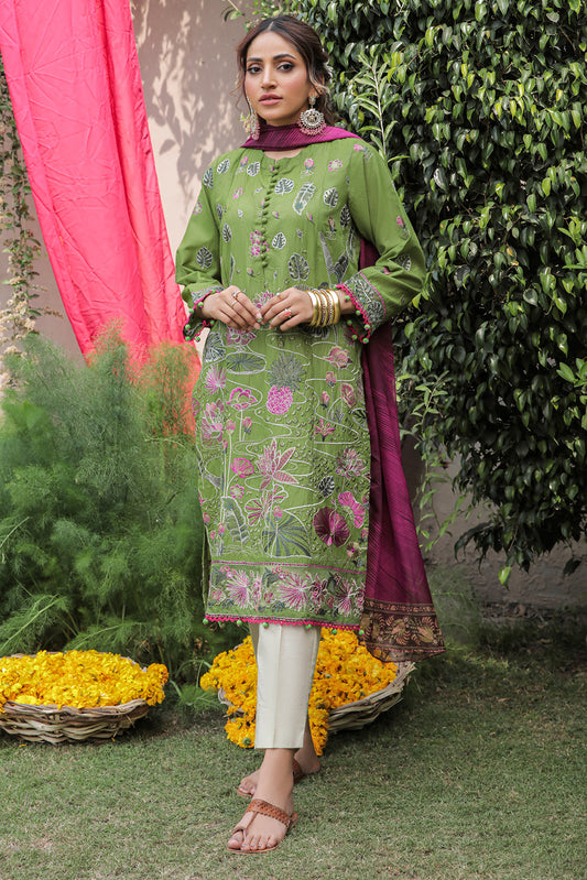 2 Piece - Embroidered Massuri Lawn Suit P0631 (SO)