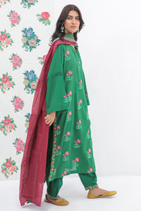 3 Piece - Dyed Embroidered Texture Lawn Suit P0633 (SO)