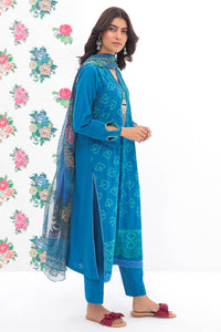 3 Piece - Dyed Naps Lawn Schiffli Suit P0644