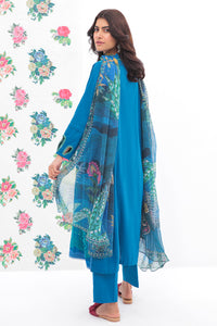 3 Piece - Dyed Naps Lawn Schiffli Suit P0644