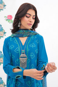 3 Piece - Dyed Naps Lawn Schiffli Suit P0644