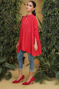 Single Solid Dyed Texture Lawn Eastern Top P2010