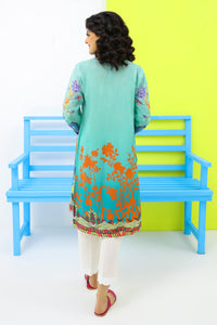 Single Shirt Texture Lawn Digital Print P2021 - Green