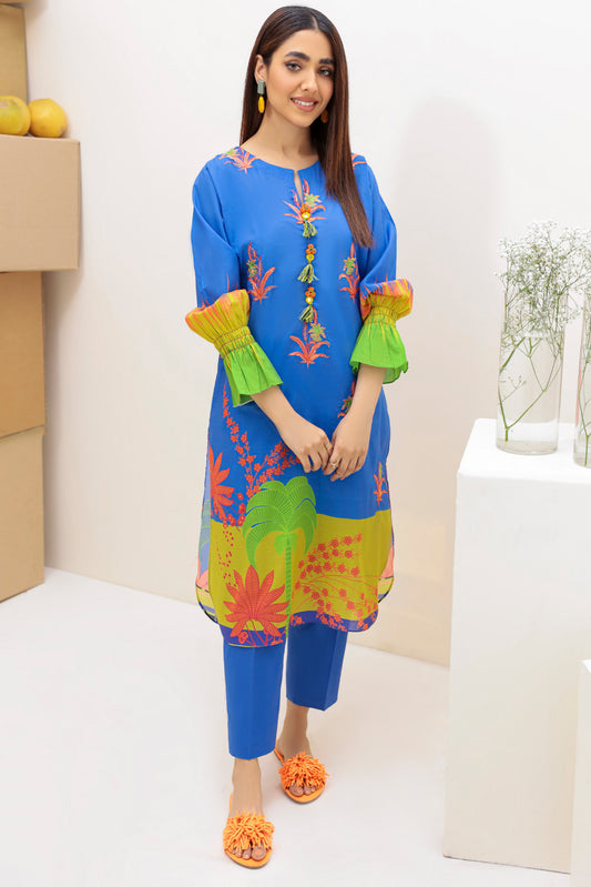 1 Piece - Embroidered Digital Printed Shirt Lawn P2043 (SO)