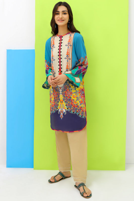 Single Shirt Digital Printed Lawn P2044