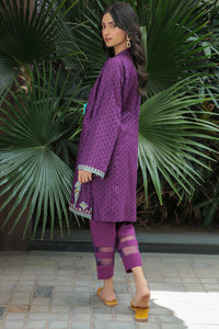 Single Shirt Dyed Dobby Lawn with Embroidery - P2085 (S0)