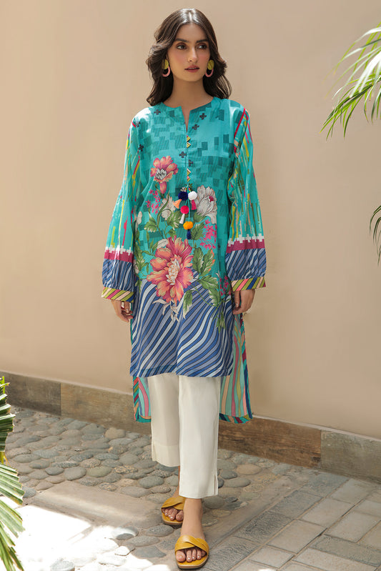 Lawn Digital printed Single Shirt P2214 (S0)