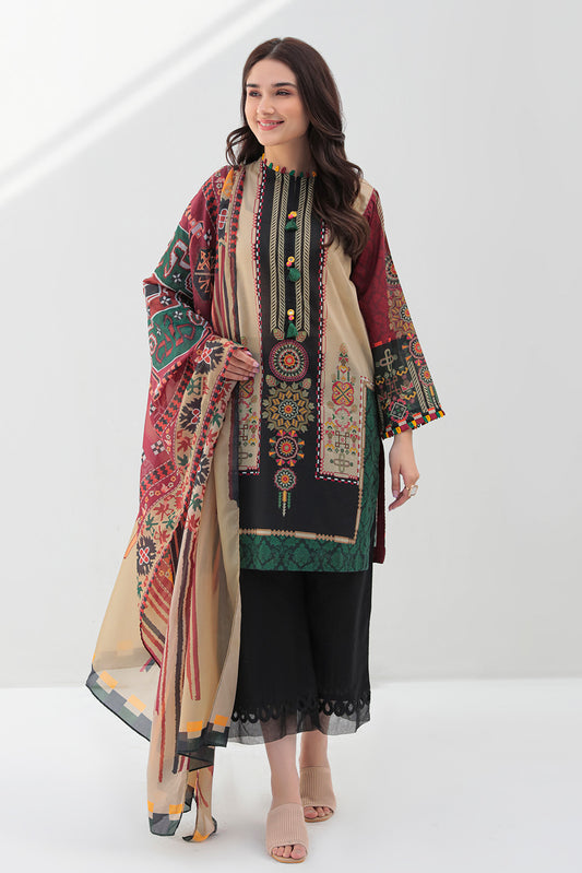 2 Piece - Digital Printed Lawn Suit P2219