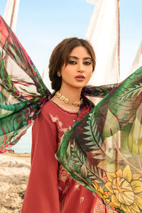 2PC Embroidery Masoori Lawn Shirt With Digital Printed Dupata P2266