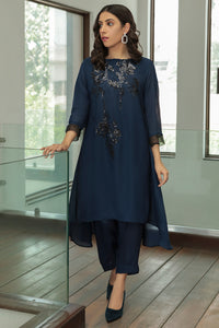 2PC Embroidery Grip Shirt With Trouser P2274