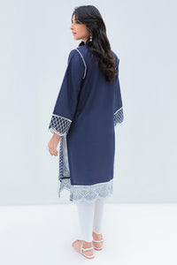 1 Piece - Dyed Embroidered Schiffli Lawn Shirt P2357 (SO)