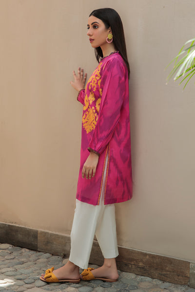 1 Piece - Digital Printed Embroidered Lawn Shirt P2392 (SO)