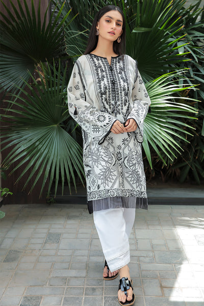 Single Shirt Lawn Paste Print With Embroidery P2411