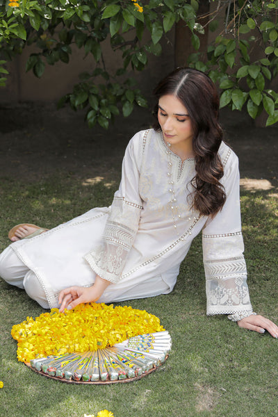1 Piece - Embroidered Lawn Shirt P2412