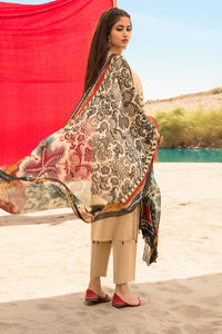 3PC Lawn Dyed with Embroidery With Chiffon Dupata P2441