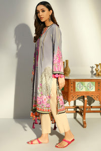 2PC Lawn Digital Print  - Dupatta U2473 - Grey