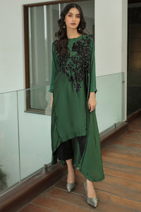 Single Shirt Shemoz Silk Dyed with Embroidery P2496