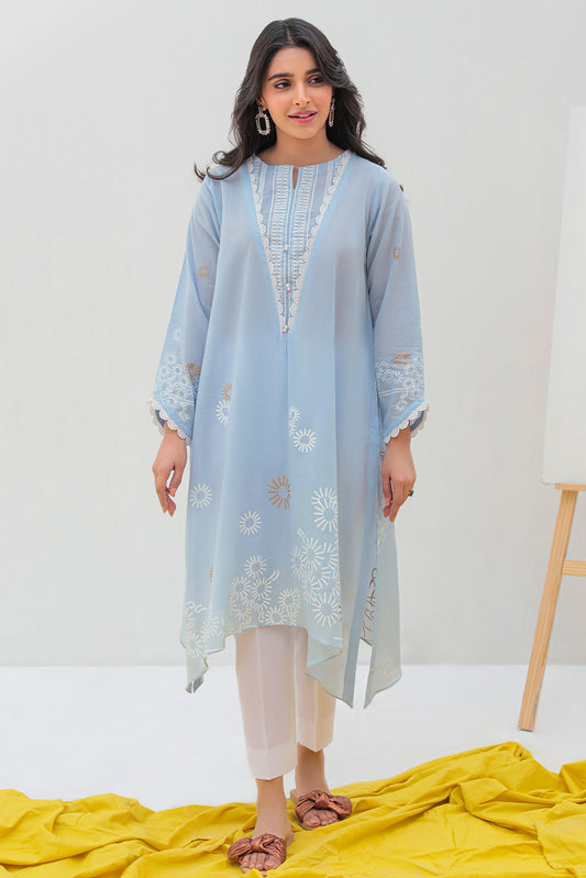 1 Piece - Paste Printed Lawn Shirt P2557 (SO)